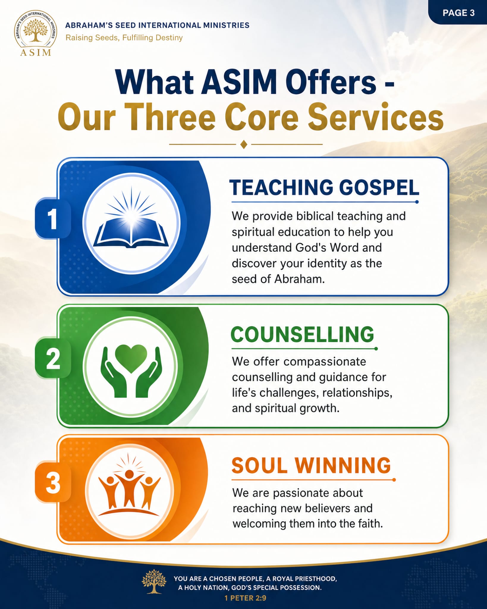 Joyful ASIM family celebrating God's promises